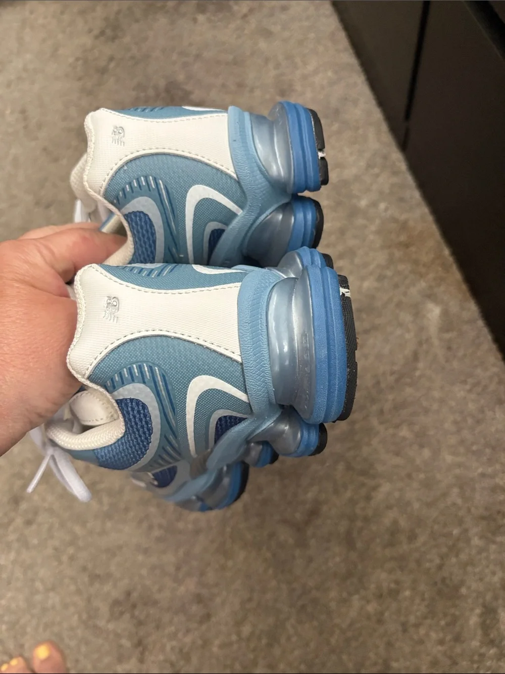 New Balance Kids Light Blue & White Sneakers
